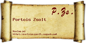 Portois Zsolt névjegykártya